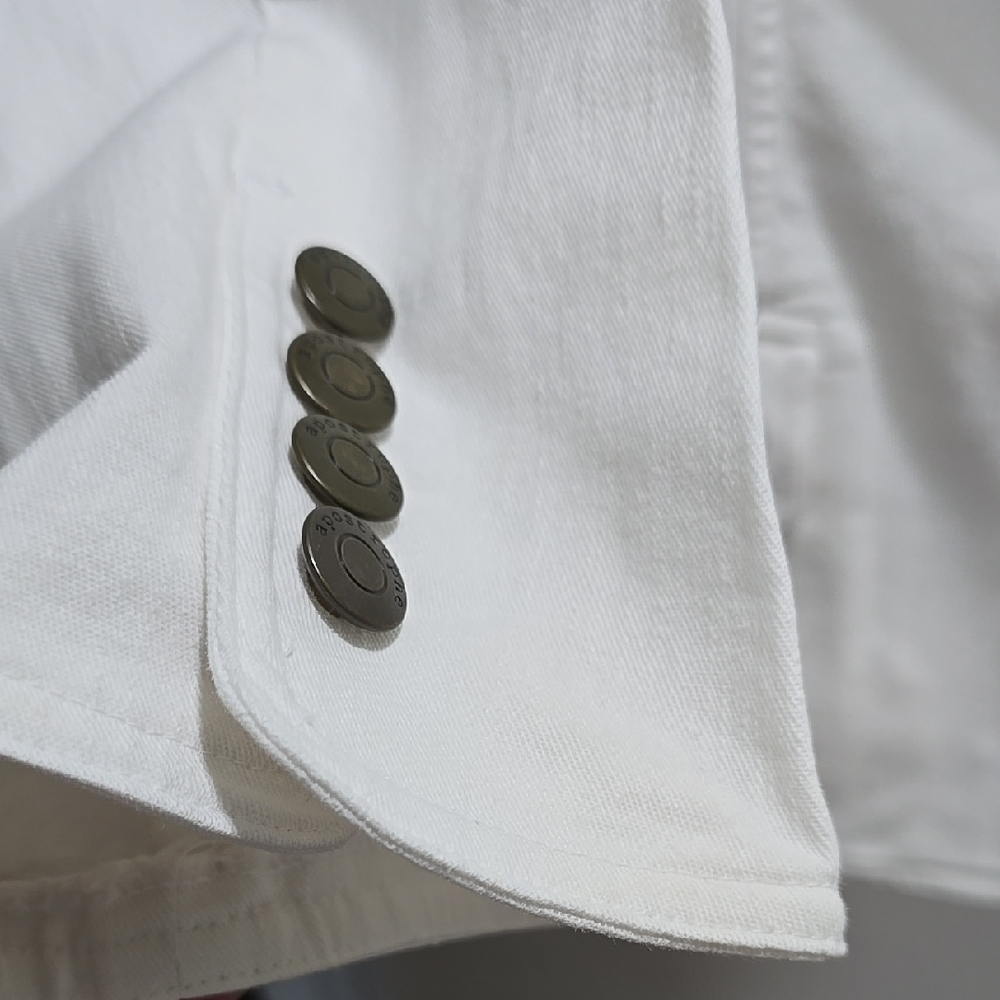 White Button-Up Jacket - Picture 3 of 11